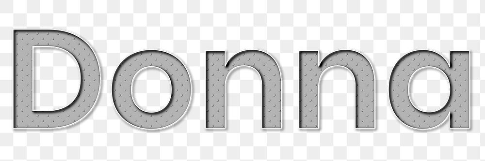Png female name Donna typography lettering