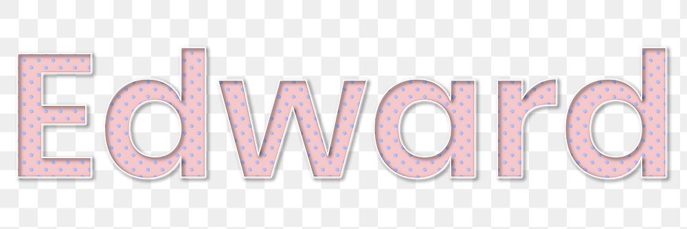 Png male name Edward typography | Premium PNG Sticker - rawpixel