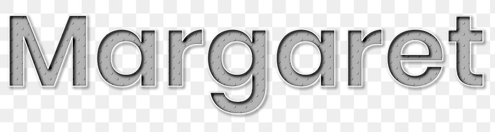 Png female name Margaret typography lettering