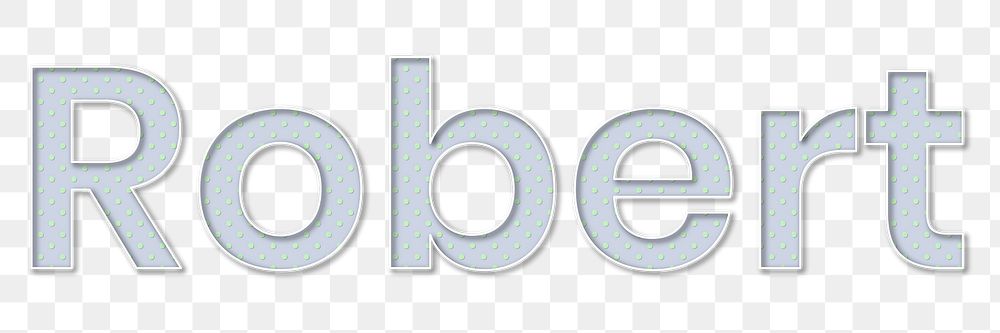 Robert male name typography png