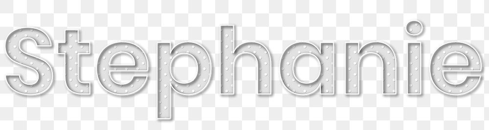 Stephanie png female name typography