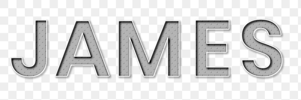 JAMES male name typography png