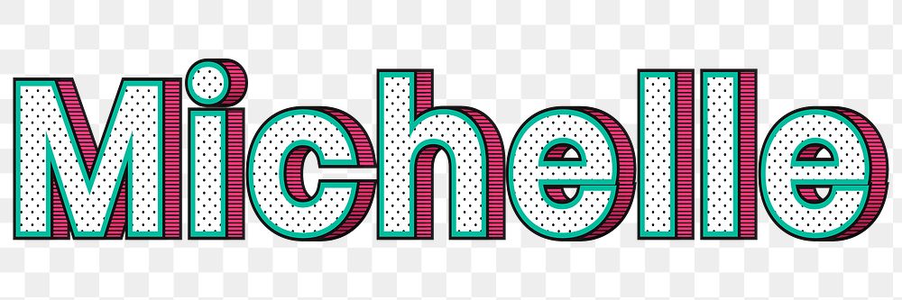 Michelle png female name typography text