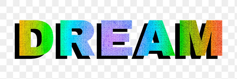 Dream png gay pride font word textured font