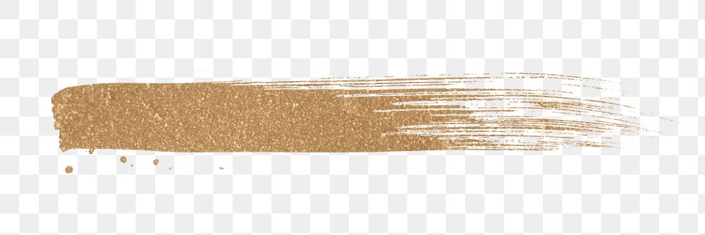 Gold dash symbol png brush stroke font