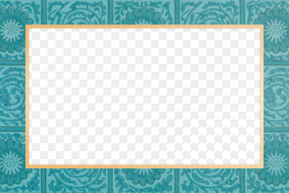 Floral frame png hand drawn design space