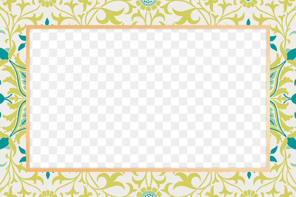 Bohemian fabric frame png design space