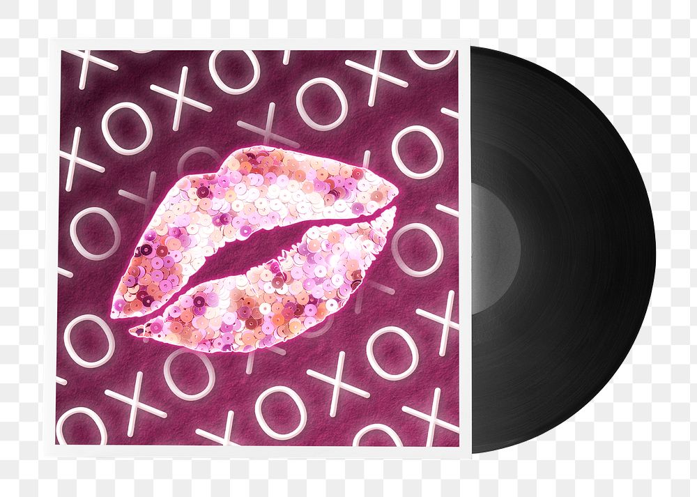 Png vinyl cover Valentine's love song