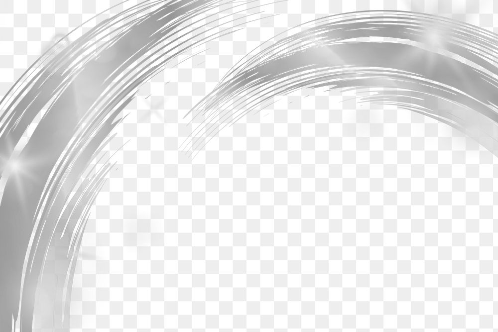 Png silver border with transparent background
