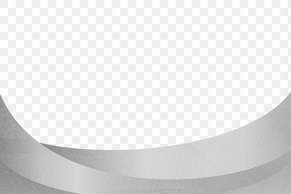 Png silver border with transparent background