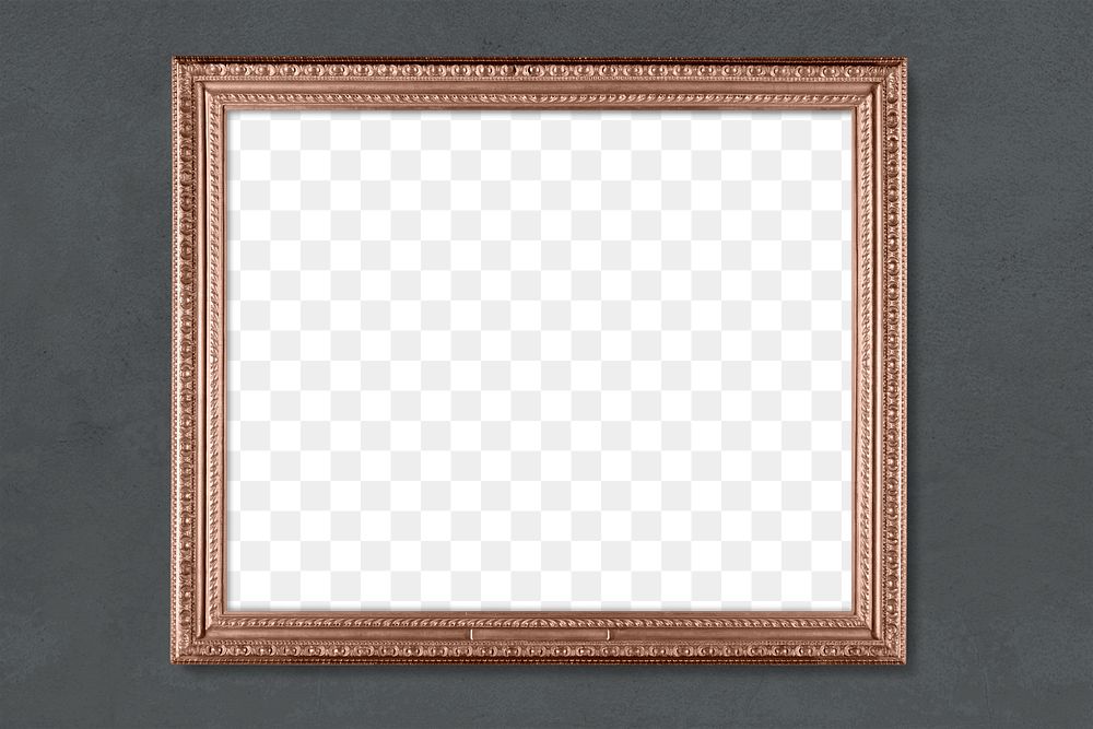 Png vintage picture frame mockup