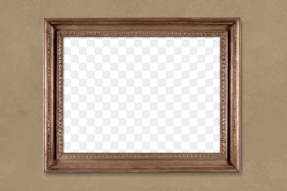 Png vintage picture frame mockup