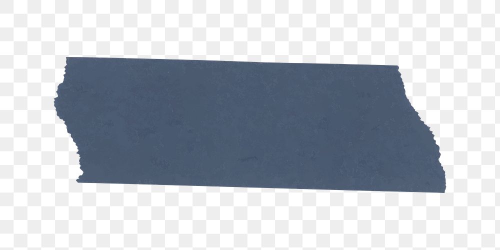 Washi tape png clipart, blue planner sticker, transparent background