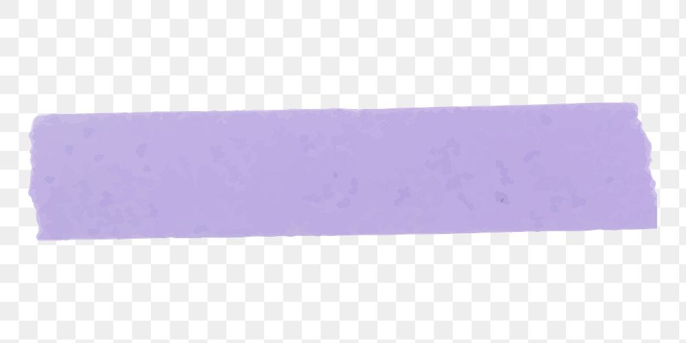 Purple washi tape png clipart, cute digital sticker on transparent background