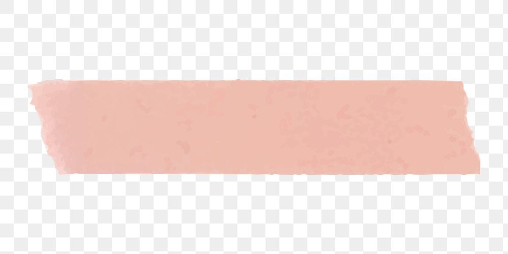 Pink washi tape png clipart, cute digital sticker on transparent background