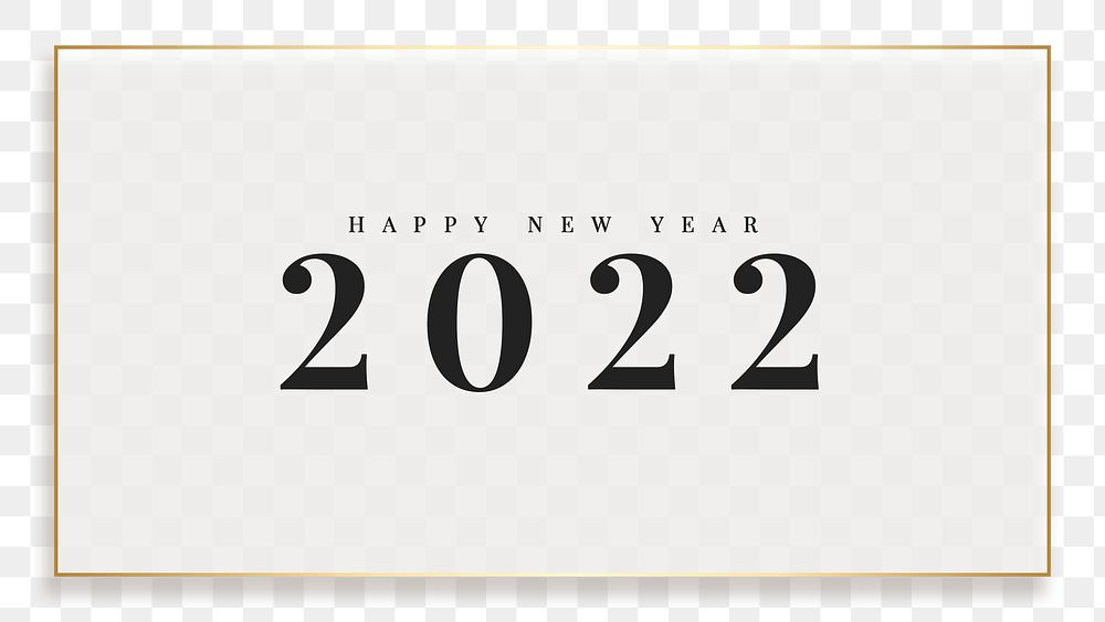 2022 png, happy new year frame, marble background