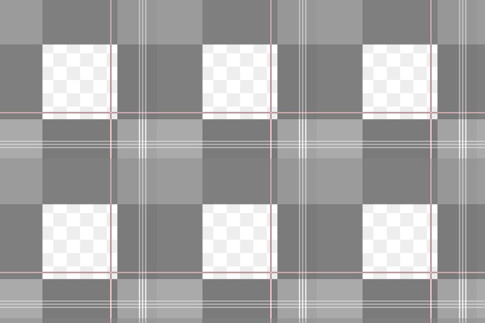 Gray layered png pattern background, Scottish tartan plaid design