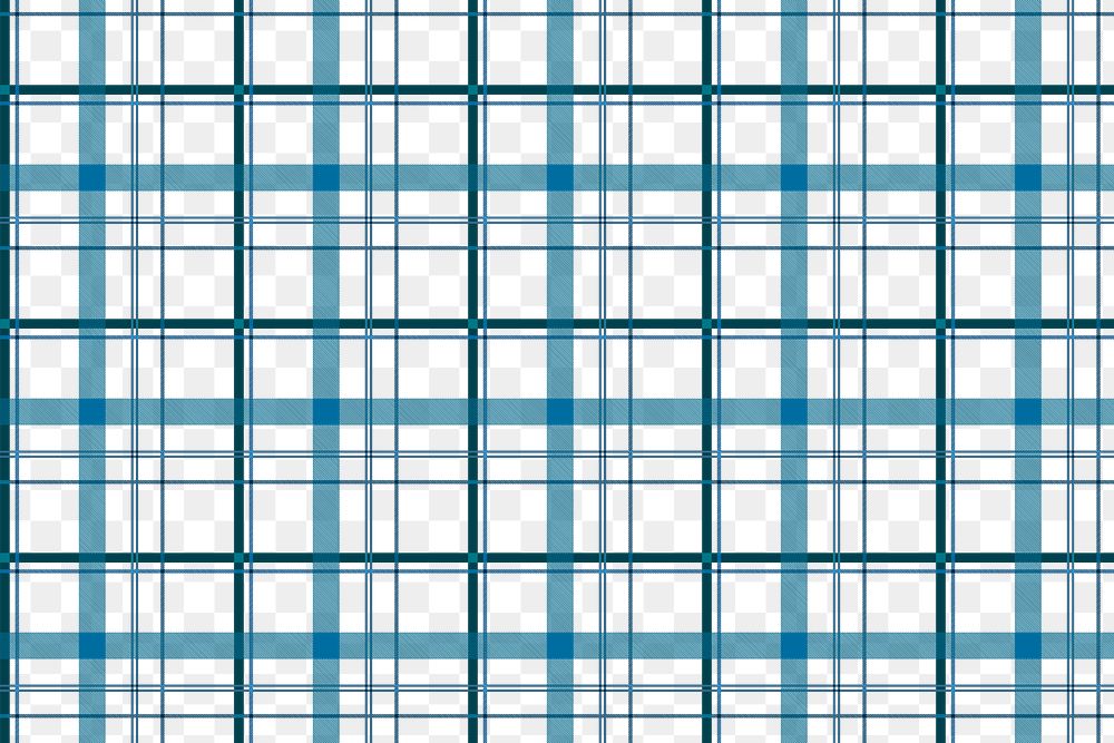 Blue seamless png background, tartan plaid pattern, traditional transparent design