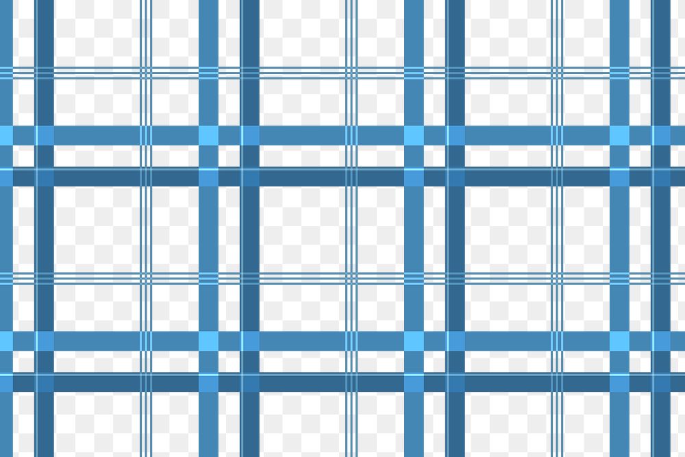 Blue layered png pattern background, Scottish tartan plaid design