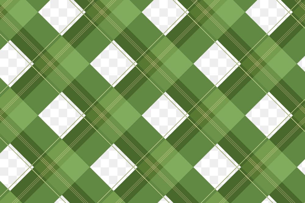 Green checkered png background, abstract pattern design