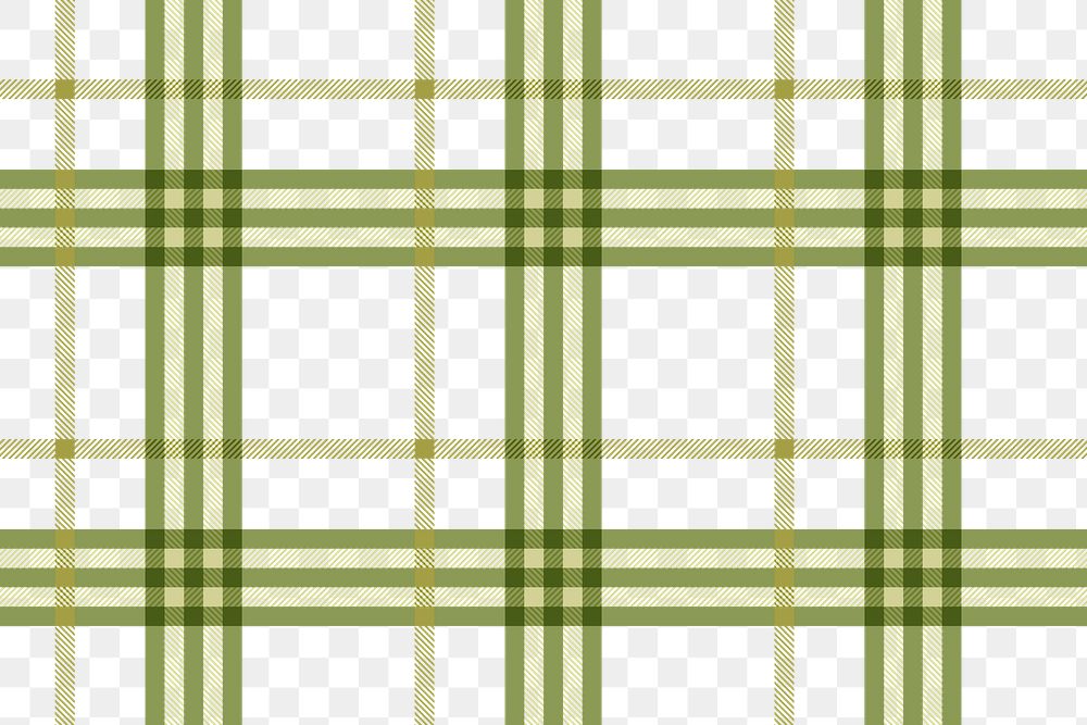 Tartan checkered png transparent background, green pattern design