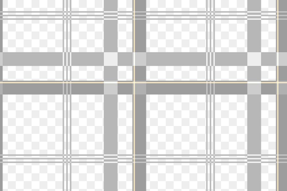 Seamless checkered png background, gray tartan, traditional Scottish design