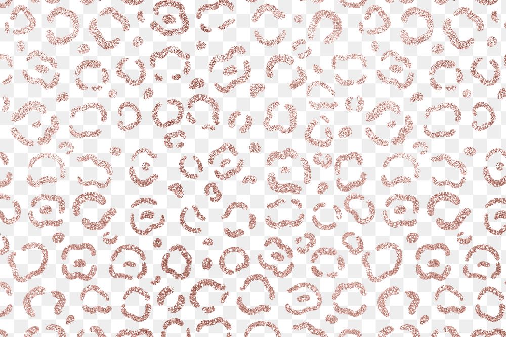 Pink png pattern, leopard, transparent background