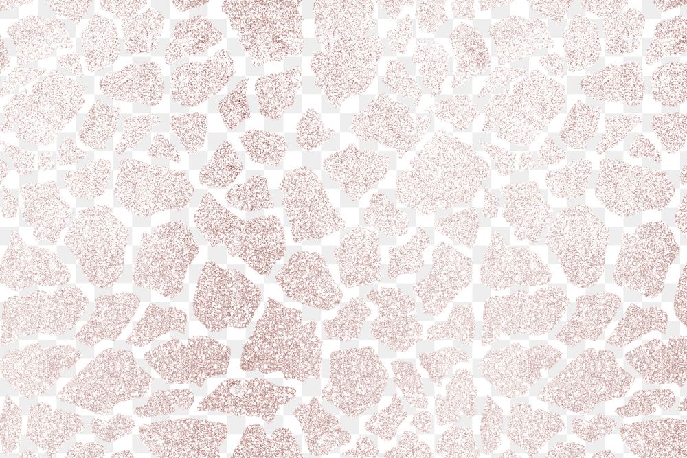 Rose gold png pattern, giraffe, transparent background