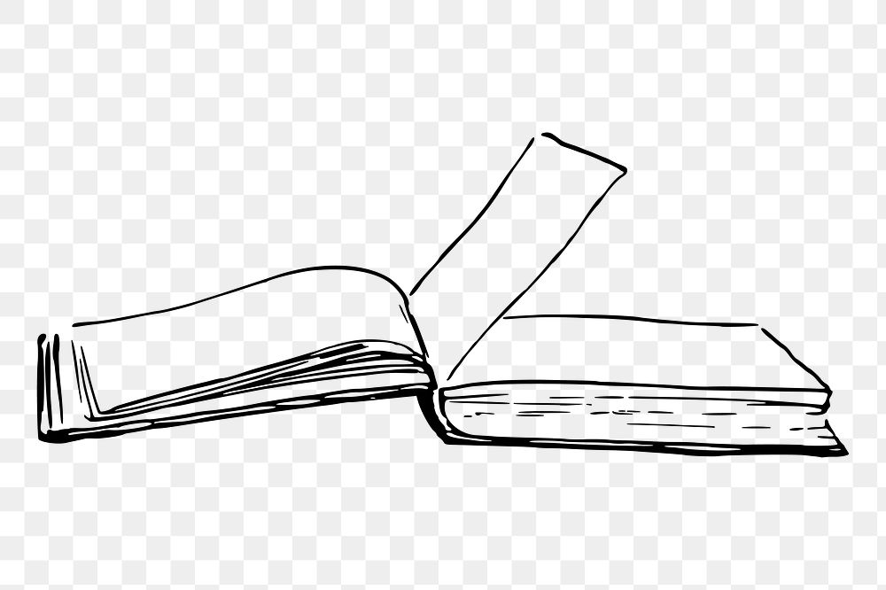 Open Book Drawing PNG, Vector, PSD, and Clipart With Transparent