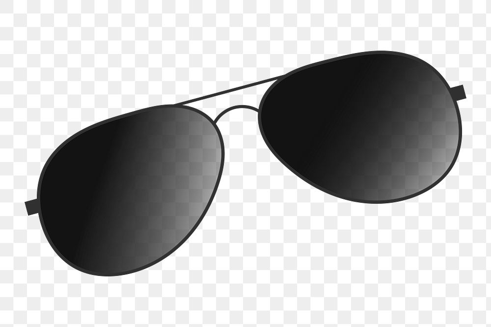 Sunglasses png sticker, apparel illustration on transparent background. Free public domain CC0 image.