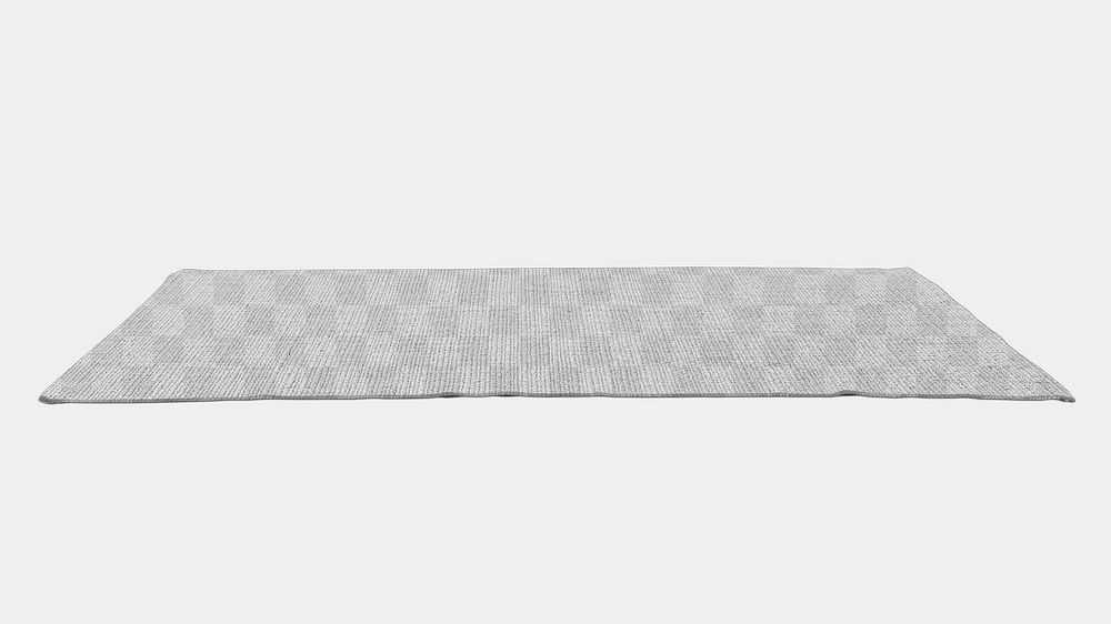 PNG mat mockup, transparent rug, home decor object