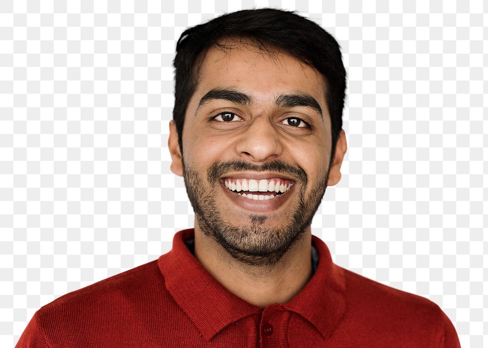 Cheerful young man transparent png