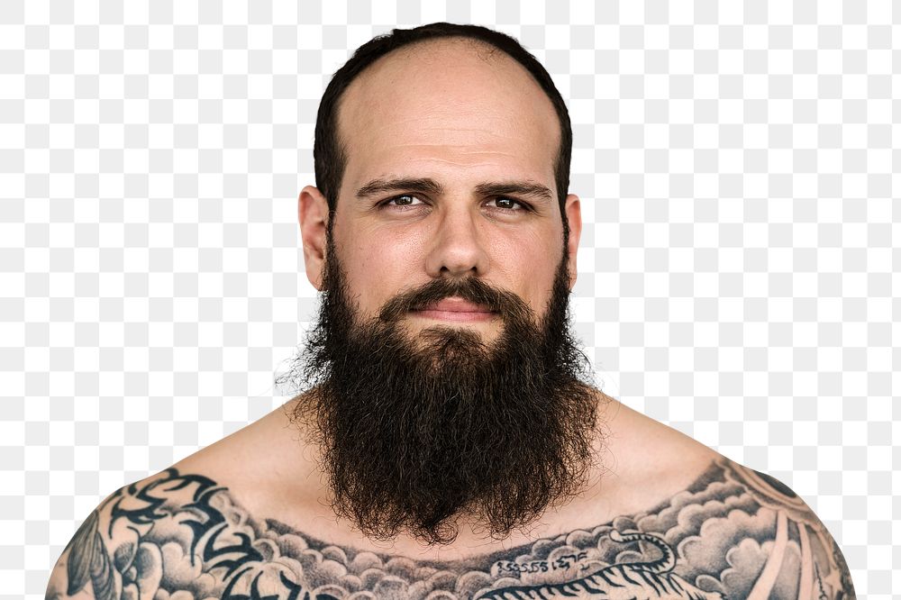 Cool guy with a tattoo transparent png