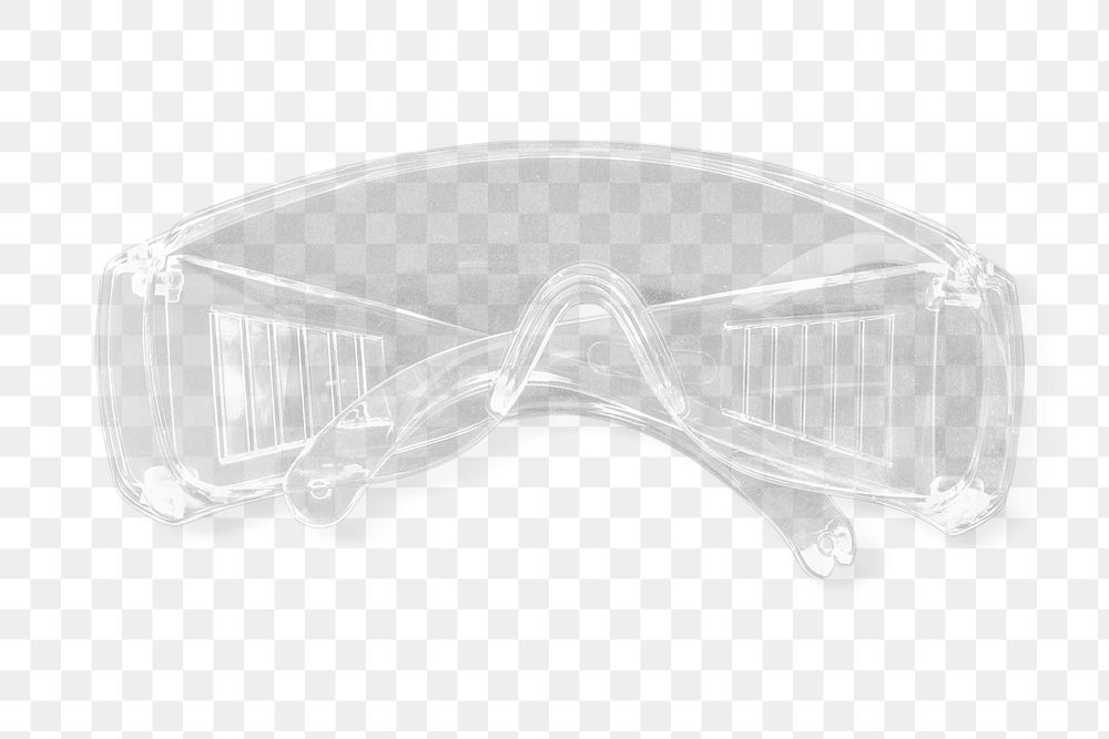 Safety goggles transparent png 