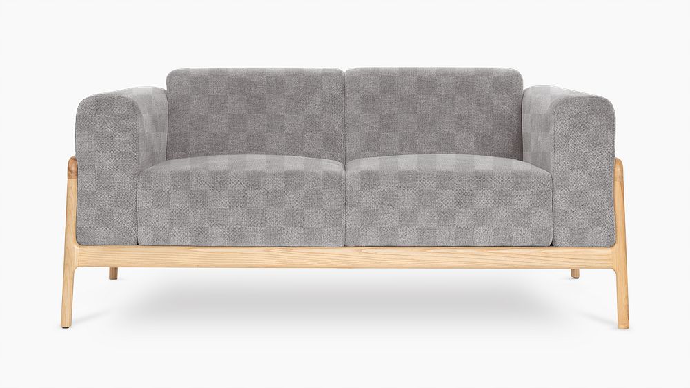 Sofa mockup png in minimal style