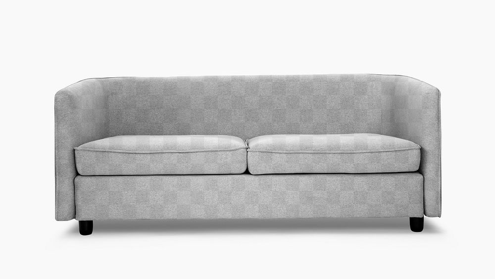 Sofa mockup png in minimal style