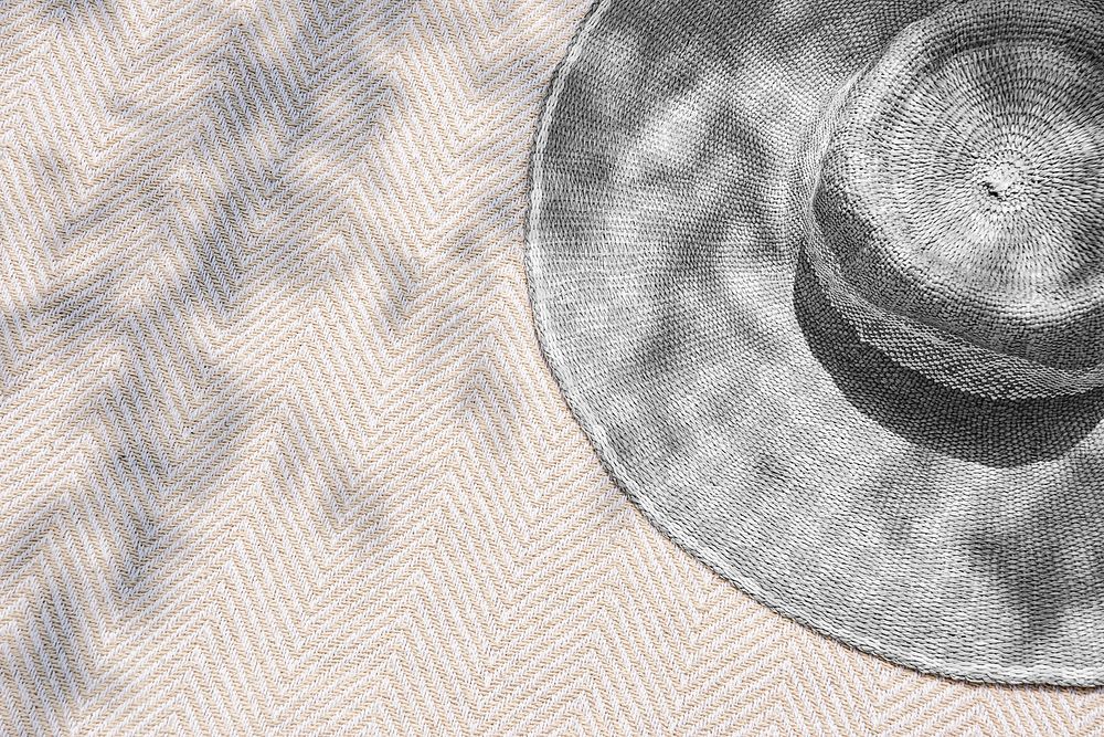 Sun hat mockup png transparent summer fashion