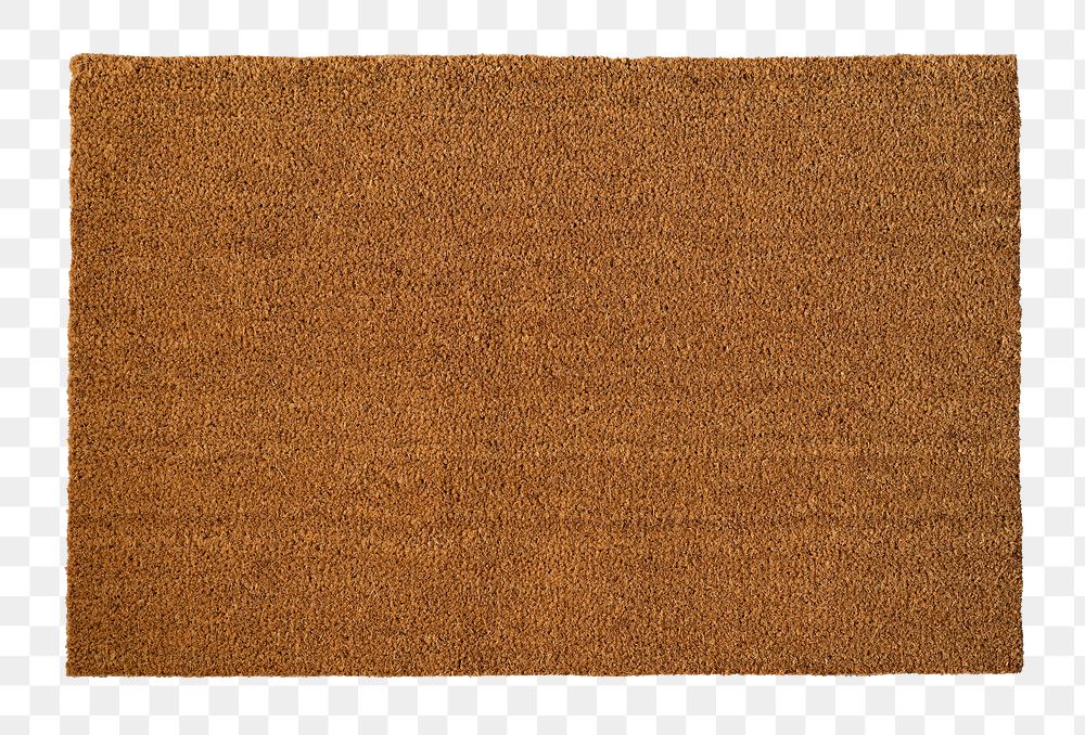 Natural door mat png mockup with design space