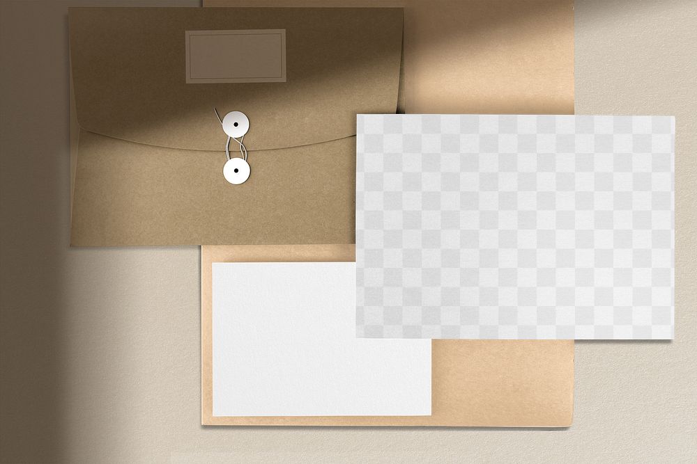 Paper document mockup png stationery design, corporate identity