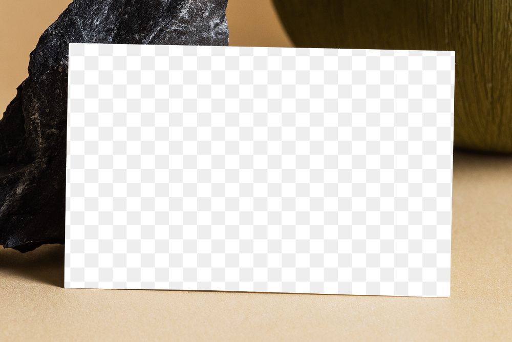 White business card design element