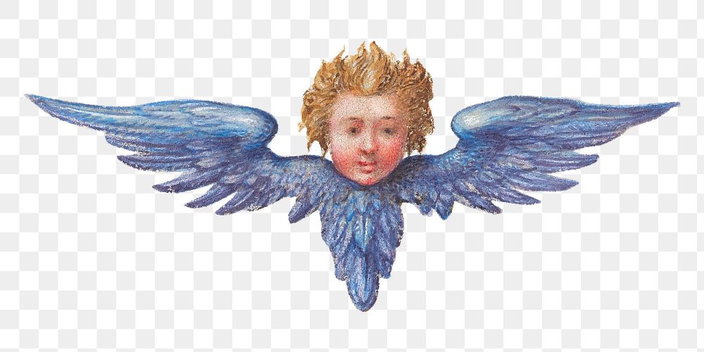 Victorian cherub angel png transparent background 