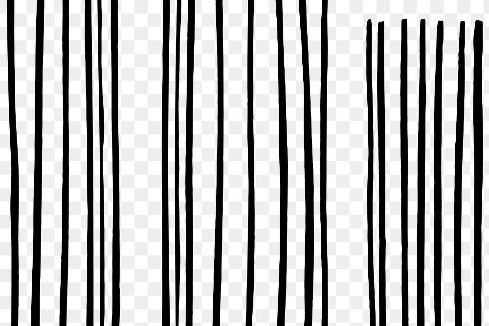 Black stripes png pattern transparent background, remix from artworks by Samuel Jessurun de Mesquita
