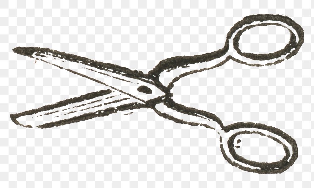 Classic png scissors vintage illustration