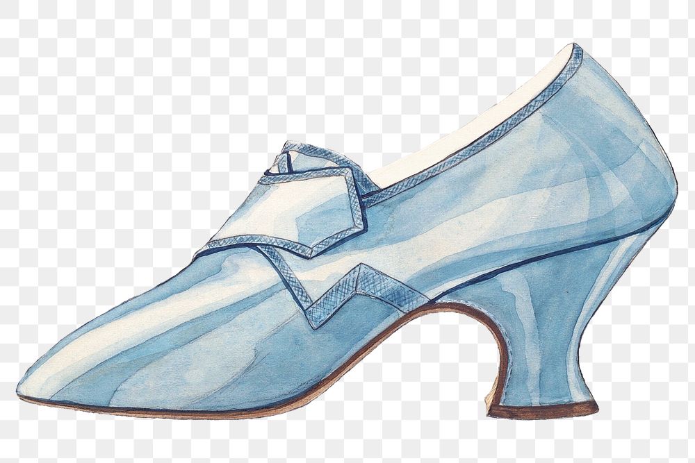 Woman's shoe png vintage illustration, remixed from the artwork by Melita Hofmann.