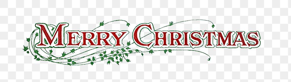 Merry Christmas typography transparent png Premium PNG Sticker rawpixel