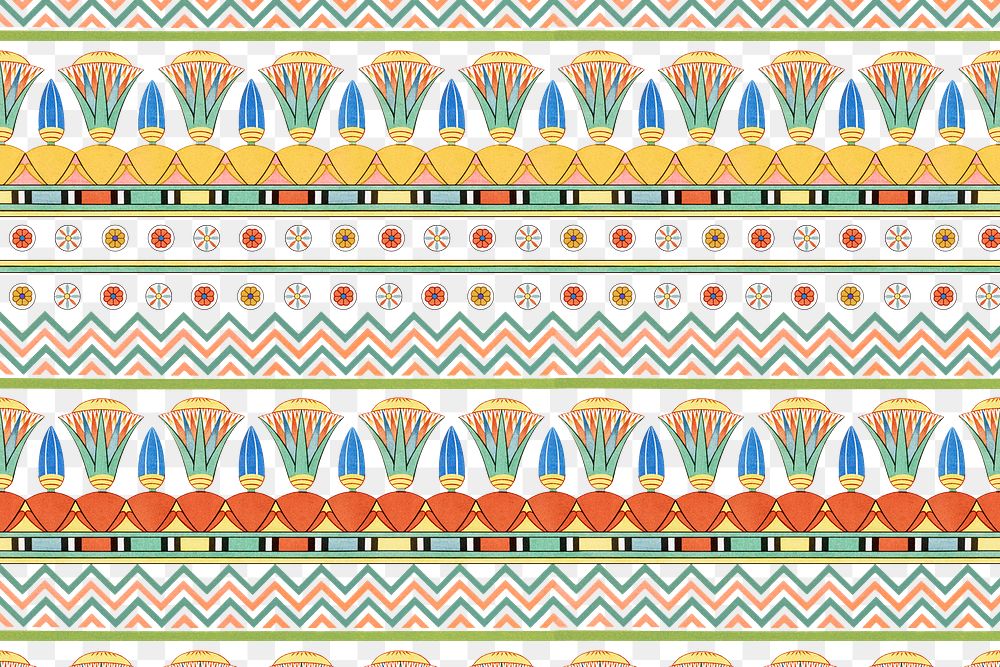 Egyptian ornamental pattern png background