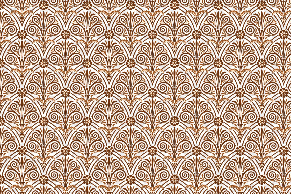 Decorative png ancient brown Greek key pattern background