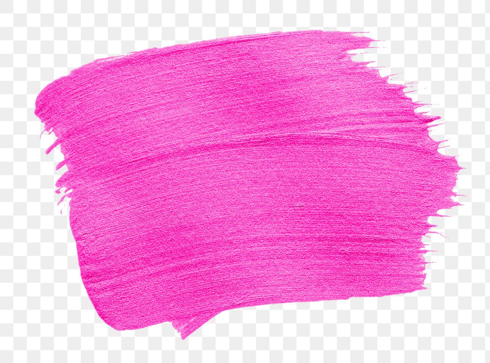 Neon fuchsia pink paint brush stroke texture background