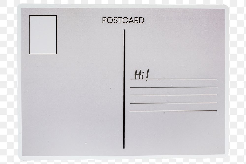 Postcard paper craft illustration icon design sticker