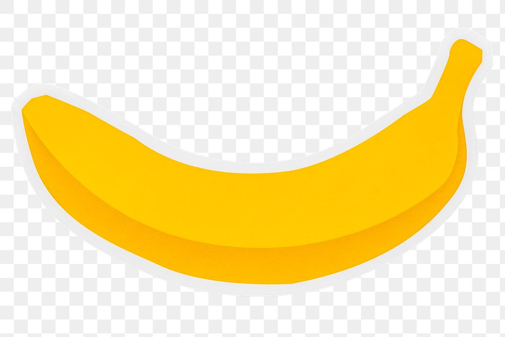 Delicious banana fruit icon design sticker